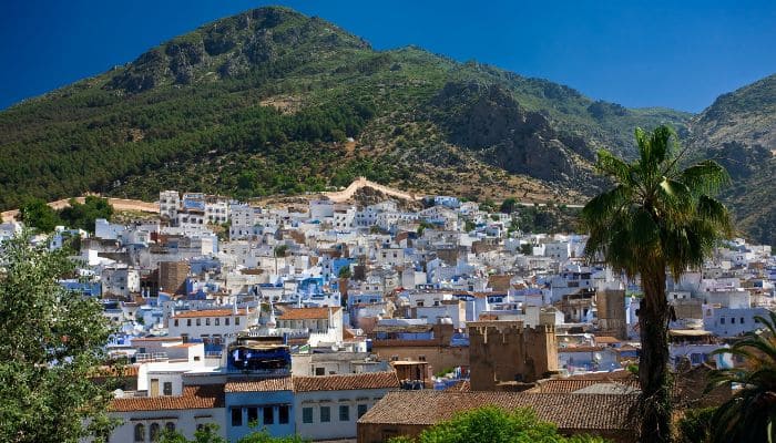 Scenic view of Rif Mountains surrounding Chefchaouen